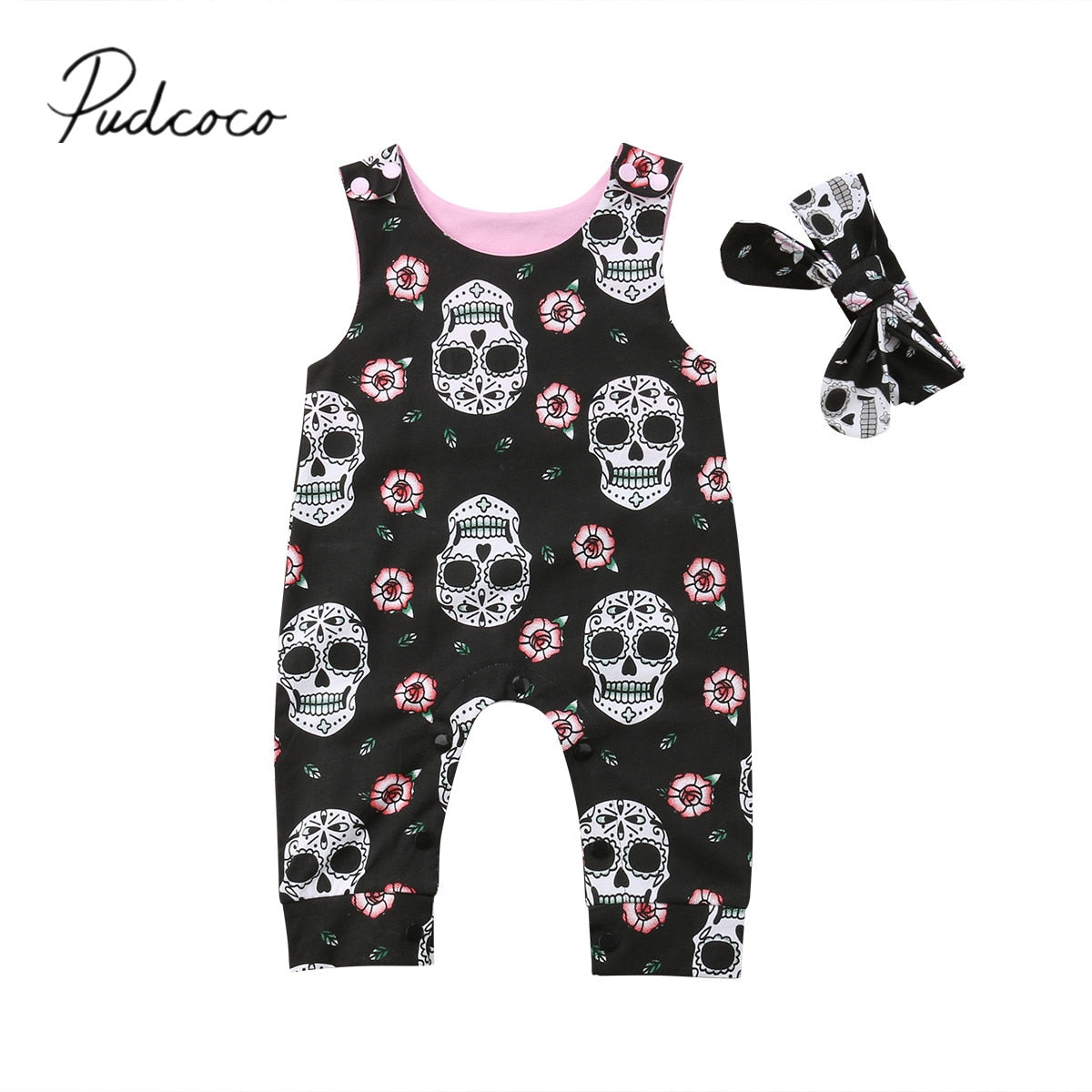 Baby Skull Romper Set